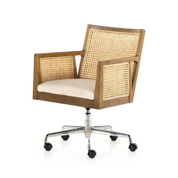Antonia Arm Desk Chair-Four Hands-FH-226968-008-Task ChairsToasted Nettlewood-3-France and Son