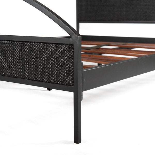 Natalia Bed Natural Black Cane-Four Hands-FH-226969-005-BedsQueen-4-France and Son