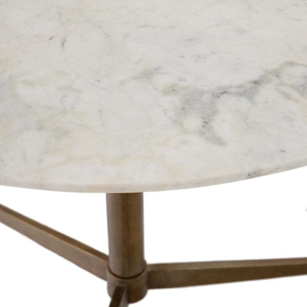 Helen Bistro Table-Four Hands-Fh-227091-002-Side TablesWhite Marble-5-France and Son