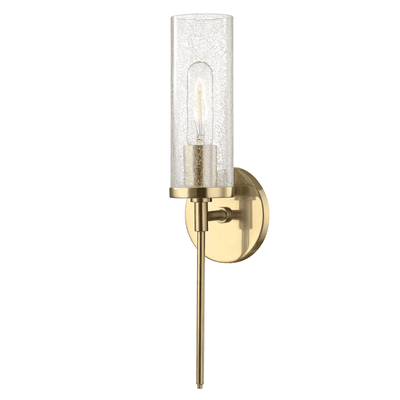 Olivia 1 Light Wall Sconce Short-Mitzi-HVL-H220101-AGB-Wall LightingAged Brass-1-France and Son