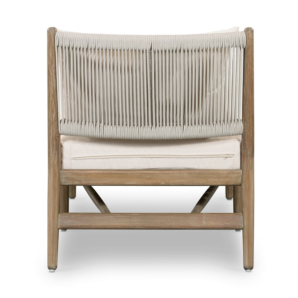 Rosen Outdoor Chaise - Natural Eucalyptus-Four Hands-FH-227343-001-Outdoor Lounge-5-France and Son