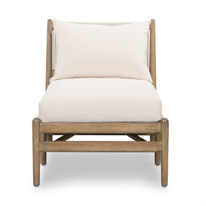Rosen Outdoor Chaise - Natural Eucalyptus-Four Hands-FH-227343-001-Outdoor Lounge-3-France and Son