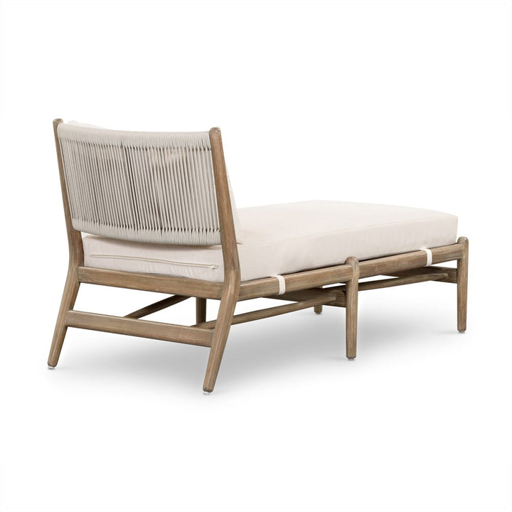 Rosen Outdoor Chaise - Natural Eucalyptus-Four Hands-FH-227343-001-Outdoor Lounge-2-France and Son