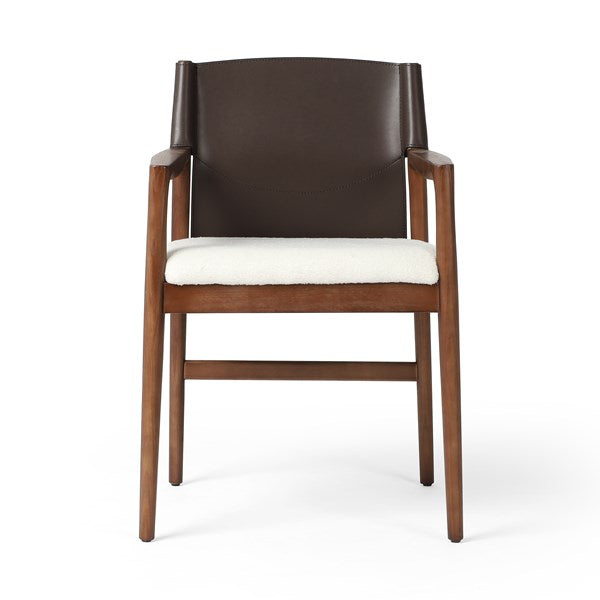 Lulu Dining Chair-Four Hands-FH-227405-003-Dining ChairsSaddle Leather Blend-11-France and Son