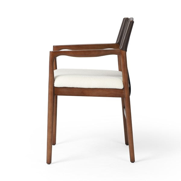 Lulu Dining Chair-Four Hands-FH-227405-003-Dining ChairsSaddle Leather Blend-12-France and Son