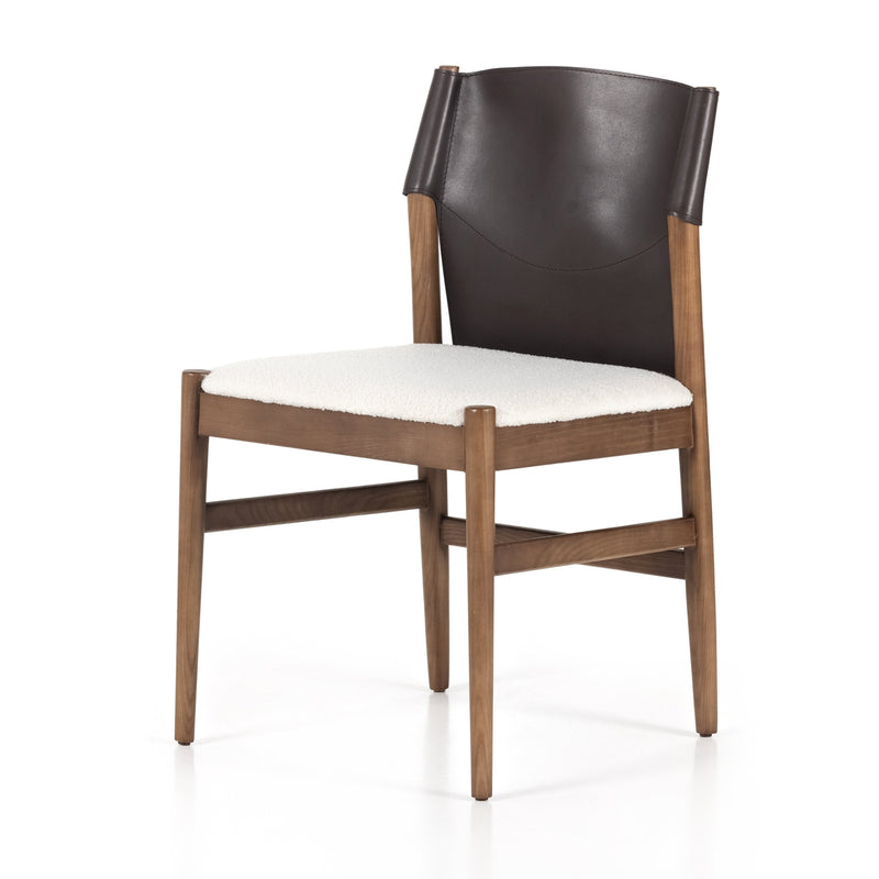 Lulu Armless Dining Chair-Four Hands-FH-227407-003-Dining ChairsEspresso Leather-1-France and Son