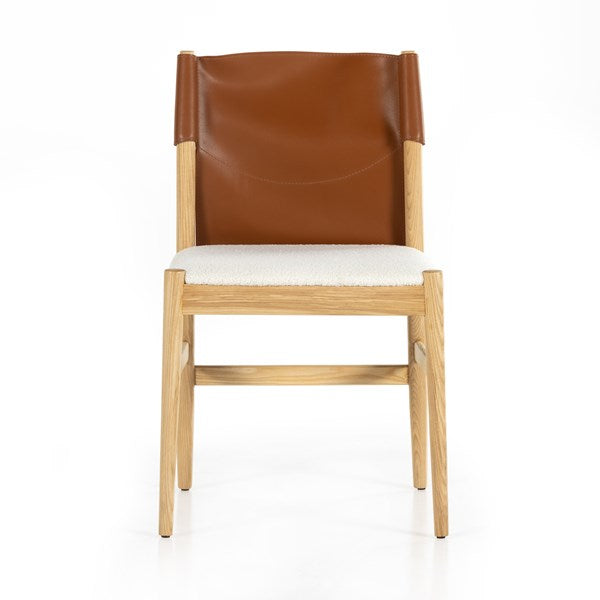 Lulu Armless Dining Chair-Four Hands-FH-227407-003-Dining ChairsEspresso Leather-10-France and Son