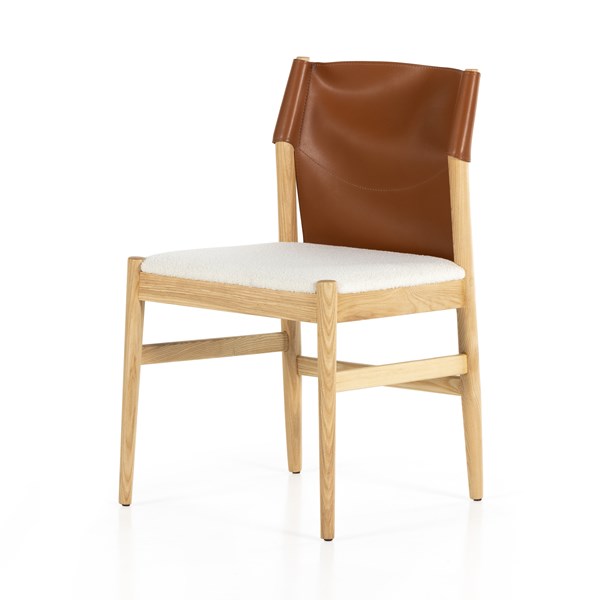 Lulu Armless Dining Chair-Four Hands-FH-227407-004-Dining ChairsSaddle Leather-9-France and Son