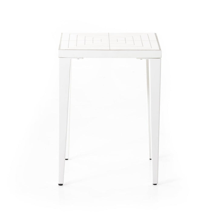 Sabi Outdoor End Table-Ivory Clay-Four Hands-FH-227534-001-Side Tables-4-France and Son