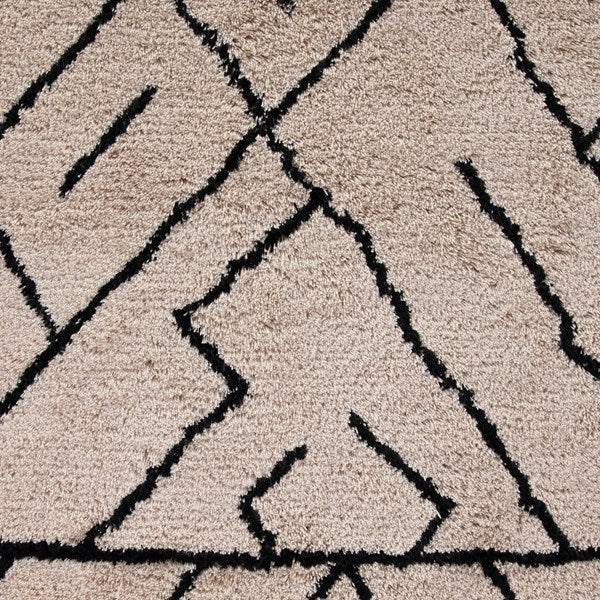 Stria Outdoor Rug-Cream & Black-Four Hands-FH-227654-002-Outdoor Rugs-4-France and Son