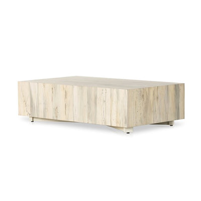 Hudson Rectangle Coffee Table-Four Hands-FH-227798-005-Coffee TablesBleached Spalted Primavera-8-France and Son