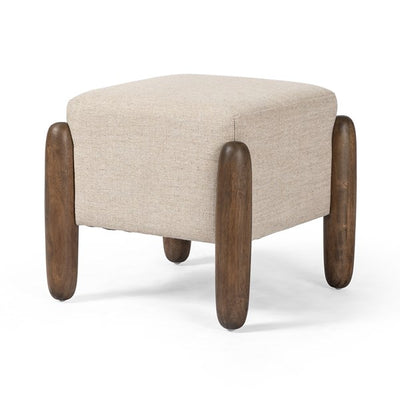Oaklynn Ottoman-21"-Four Hands-FH-227804-007-Stools & OttomansAlcala Wheat with Vintage Parawood-7-France and Son