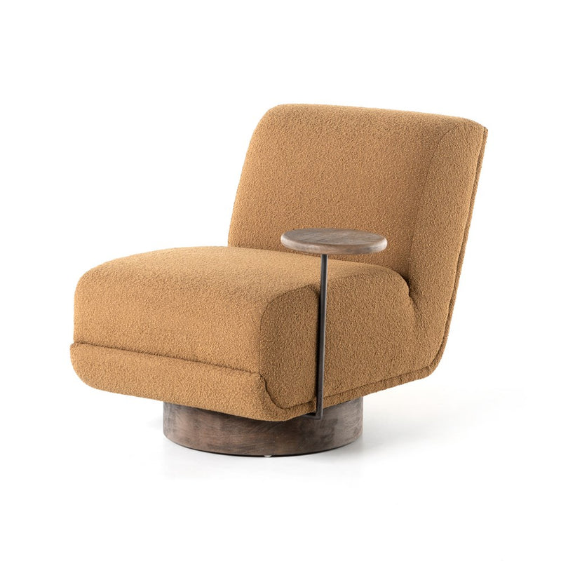 Bronwyn Swivel Chair-Four Hands-FH-227894-002-Lounge ChairsWith Table-Copenhagen Amber-8-France and Son