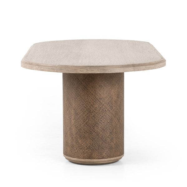 Kiara Dining Table-Weathered Blonde-Four Hands-FH-228000-003-Dining Tables-4-France and Son