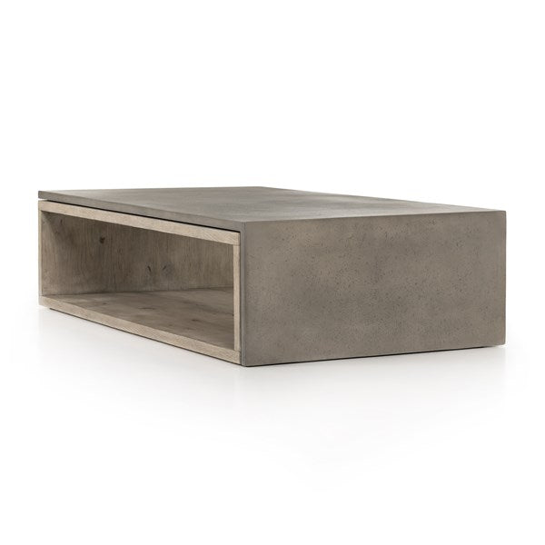 Faro Coffee Table-Dark Grey Concrete-Four Hands-FH-228120-001-Coffee Tables-3-France and Son