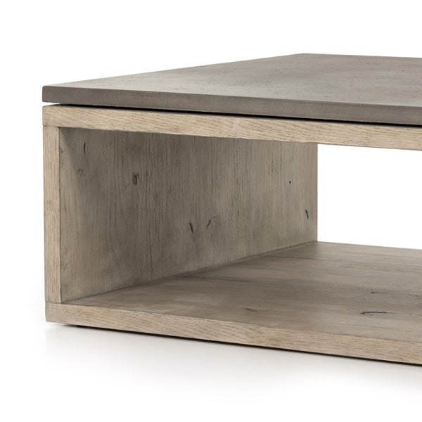 Faro Coffee Table-Dark Grey Concrete-Four Hands-FH-228120-001-Coffee Tables-11-France and Son