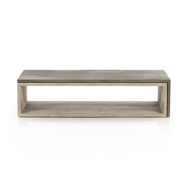 Faro Coffee Table-Dark Grey Concrete-Four Hands-FH-228120-001-Coffee Tables-4-France and Son