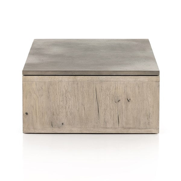 Faro Coffee Table-Dark Grey Concrete-Four Hands-FH-228120-001-Coffee Tables-12-France and Son