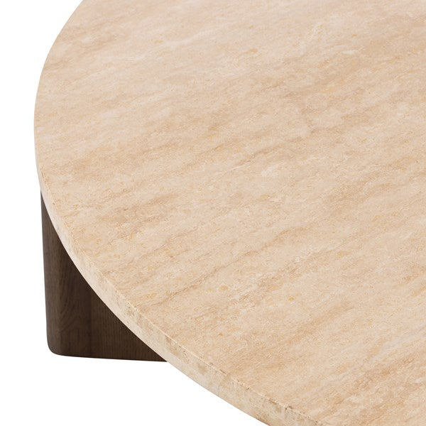 Toli Coffee Table-Four Hands-FH-228121-002-Coffee TablesItalian White Marble-8-France and Son