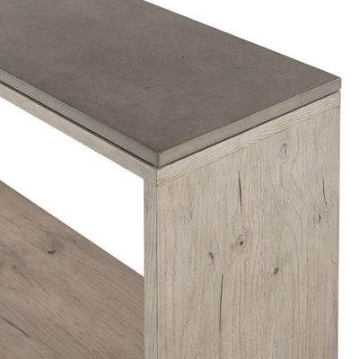 Faro Console Table - Dark Grey Concrete-Four Hands-FH-228124-002-Console Tables-7-France and Son