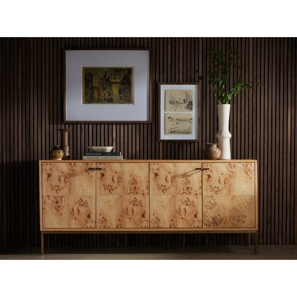 Mitzie Sideboard - Amber Mappa Burl-Four Hands-FH-228229-005-Sideboards & Credenzas-2-France and Son