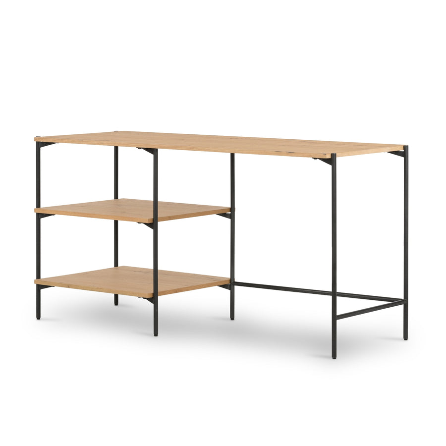 Eaton Modular Desk W/Shelves-Four Hands-FH-228243-001-DesksLight Oak-1-France and Son