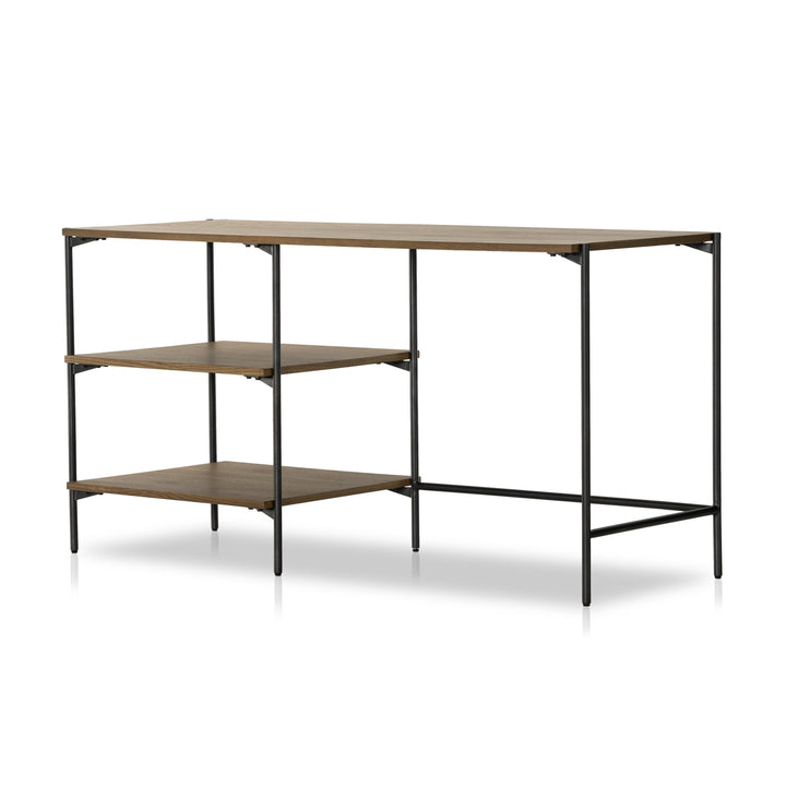 Eaton Modular Desk W/Shelves-Four Hands-FH-228243-002-DesksAmber Oak-6-France and Son