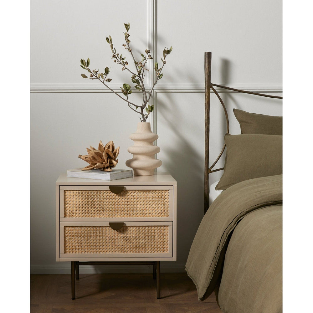 Luella Nightstand - Matte Alabaster-Four Hands-FH-228255-001-Nightstands-2-France and Son
