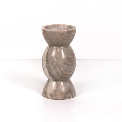 Kivu Pillar Candle Holder-Set of 2-Grey-Four Hands-FH-228338-002-Decor-6-France and Son