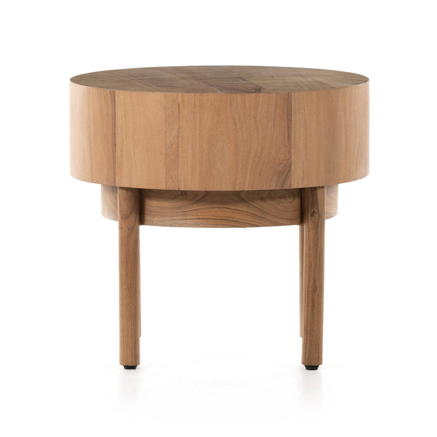 Atmore End Table - Natural Acacia-Four Hands-FH-228419-001-Side Tables-4-France and Son