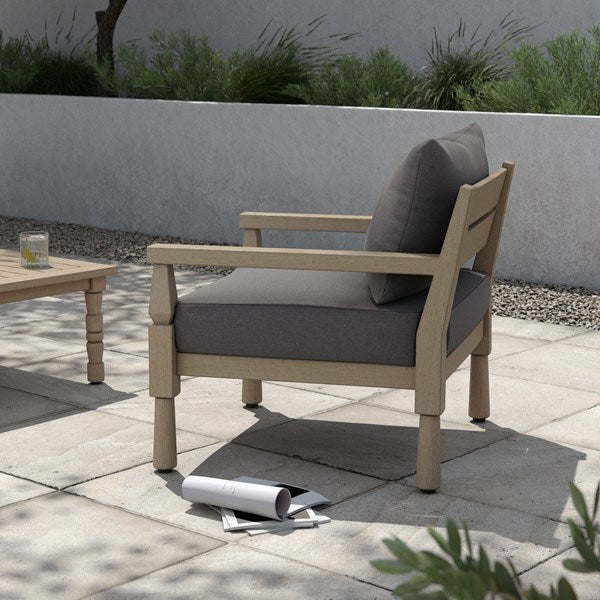 Waller Outdoor Chair-Four Hands-FH-228971-001-Outdoor Lounge ChairsCharcoal-Washed Brown-2-France and Son