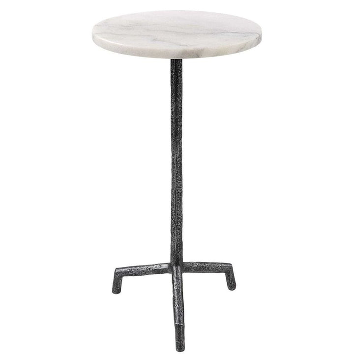 Puritan White Marble Drink Table-Uttermost-UTTM-22897-Side Tables-1-France and Son