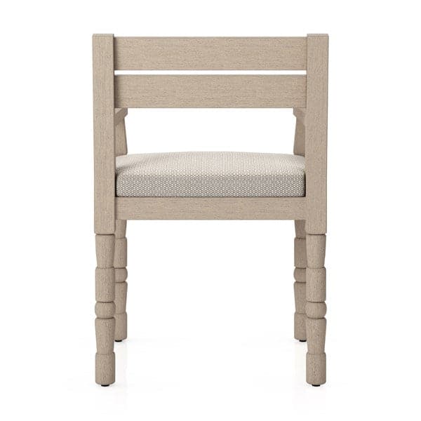 Waller Outdoor Dining Armchair-Four Hands-FH-228981-001-Dining ChairsCharcoal / Washed Brown-Fsc-9-France and Son