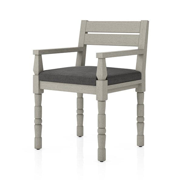 Waller Outdoor Dining Armchair-Four Hands-FH-228981-006-Dining ChairsCharcoal / Weathered Grey-Fsc-26-France and Son
