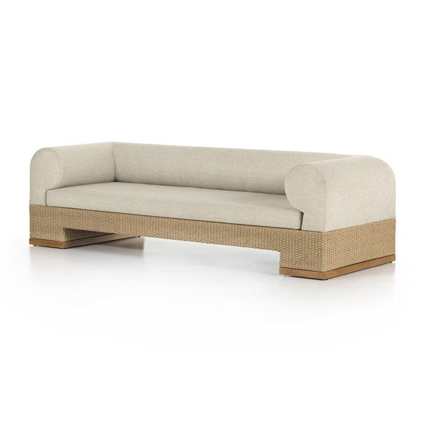 Joss Outdoor Sofa - Natural Teak-Four Hands-FH-229039-001-Outdoor Sofas-1-France and Son