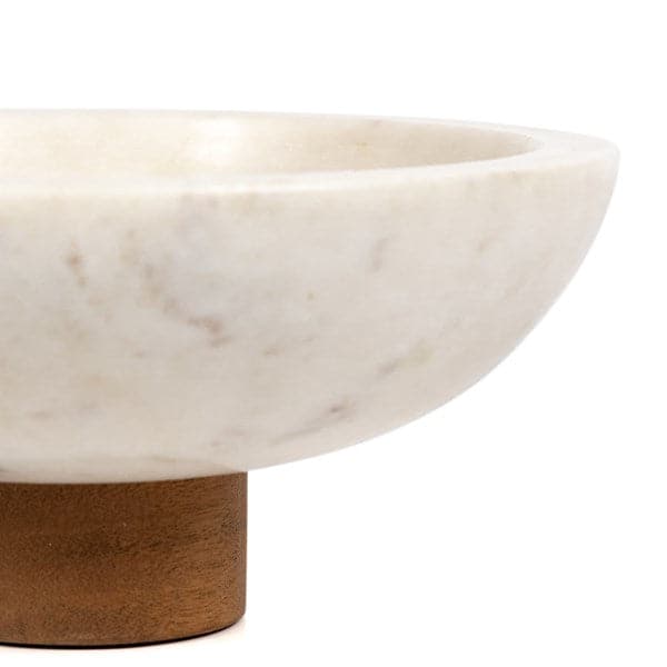 Lira Bowl-Four Hands-FH-229057-002-BowlsHoned White Marble-5-France and Son