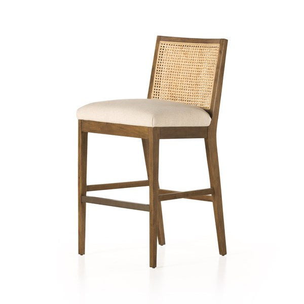 Antonia Armless Dining Stool-Four Hands-FH-229202-003-Stools & OttomansBar Stool-Solid Parawood-12-France and Son