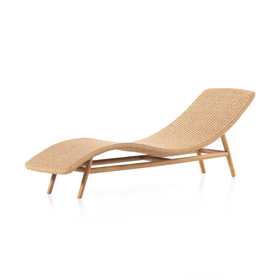 Portia Outdoor Chaise Lounge - Natural-Four Hands-FH-229227-001-Outdoor Chaises-1-France and Son
