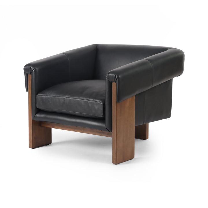 Cairo Lounge Chair-Four Hands-FH-229370-007-Lounge ChairsHarrison Black-15-France and Son