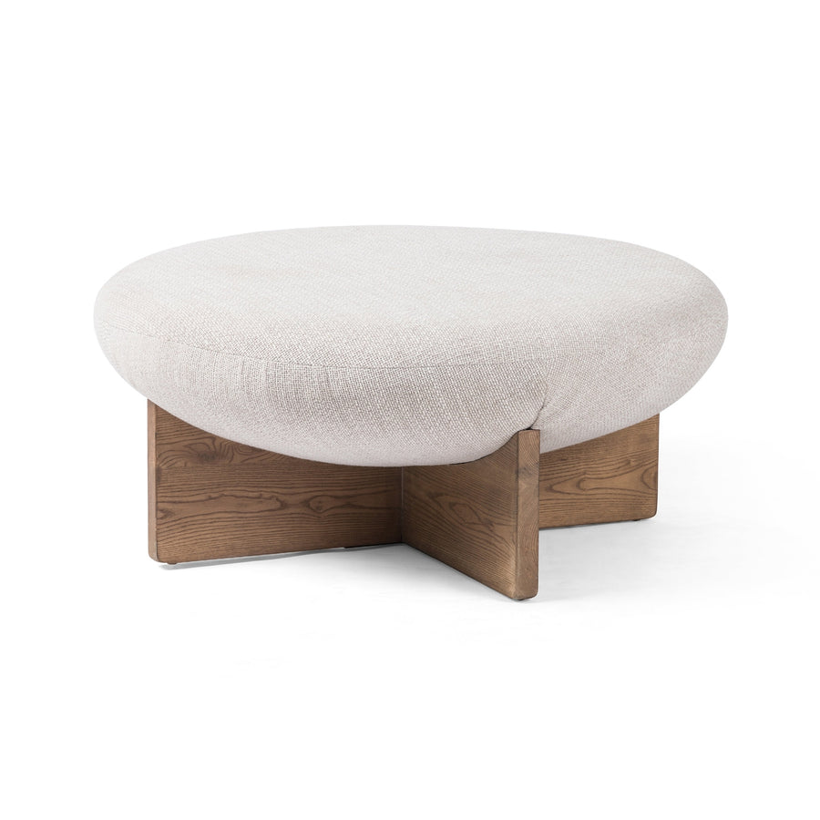 Dax Large Ottoman-Gibson Wheat-Four Hands-FH-229393-002-Stools & Ottomans-1-France and Son