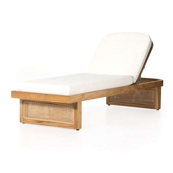 Merit Outdoor Chaise Lounge - Natural Teak-Four Hands-FH-229407-001-Outdoor Chaises-3-France and Son