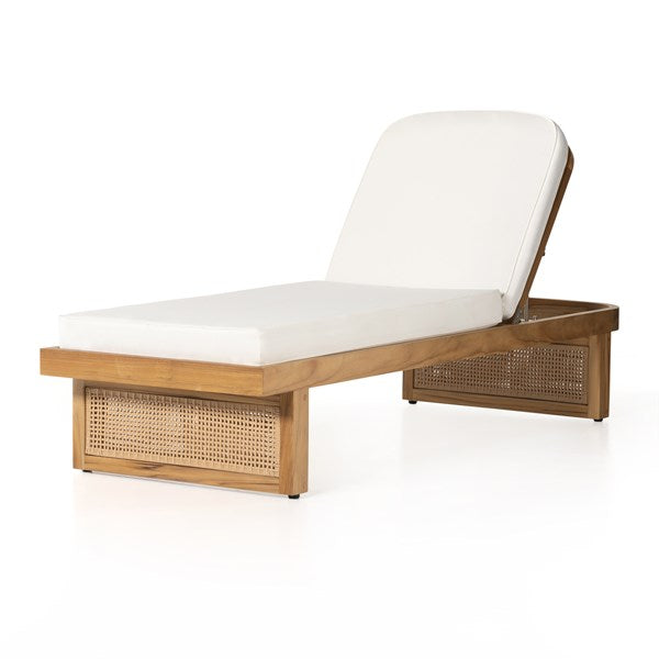 Merit Outdoor Chaise Lounge - Natural Teak-Four Hands-FH-229407-001-Outdoor Chaises-1-France and Son