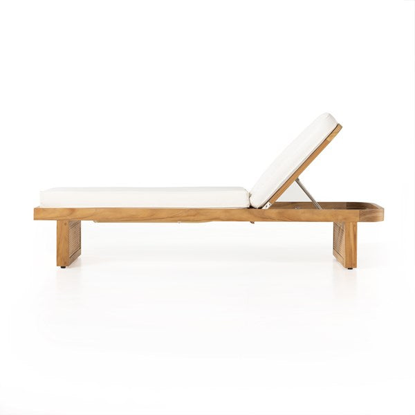 Merit Outdoor Chaise Lounge - Natural Teak-Four Hands-FH-229407-001-Outdoor Chaises-6-France and Son