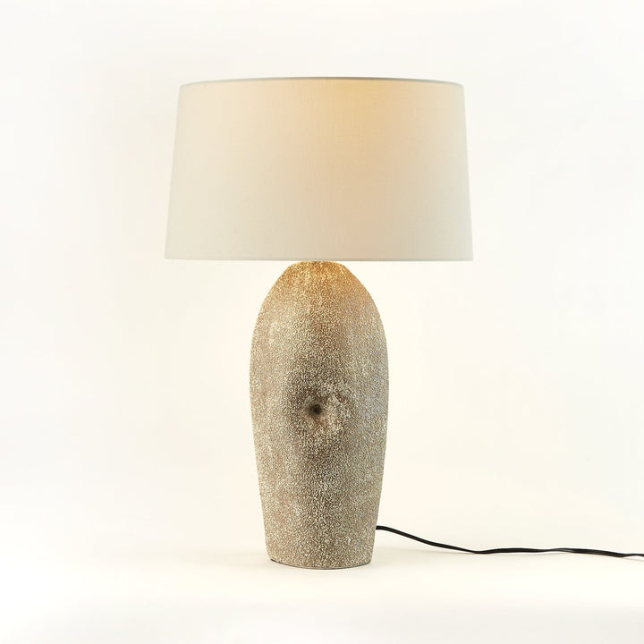 Kusa Table Lamp - Vintage Brown Ceramic-Four Hands-FH-229614-001-Table Lamps-4-France and Son
