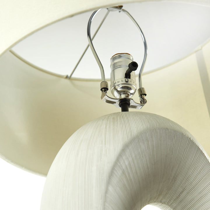 Komi Table Lamp - Textured Matte White-Four Hands-FH-229616-001-Table Lamps-6-France and Son