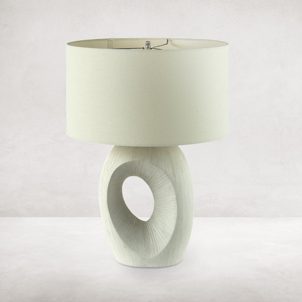 Komi Table Lamp - Textured Matte White-Four Hands-FH-229616-001-Table Lamps-2-France and Son