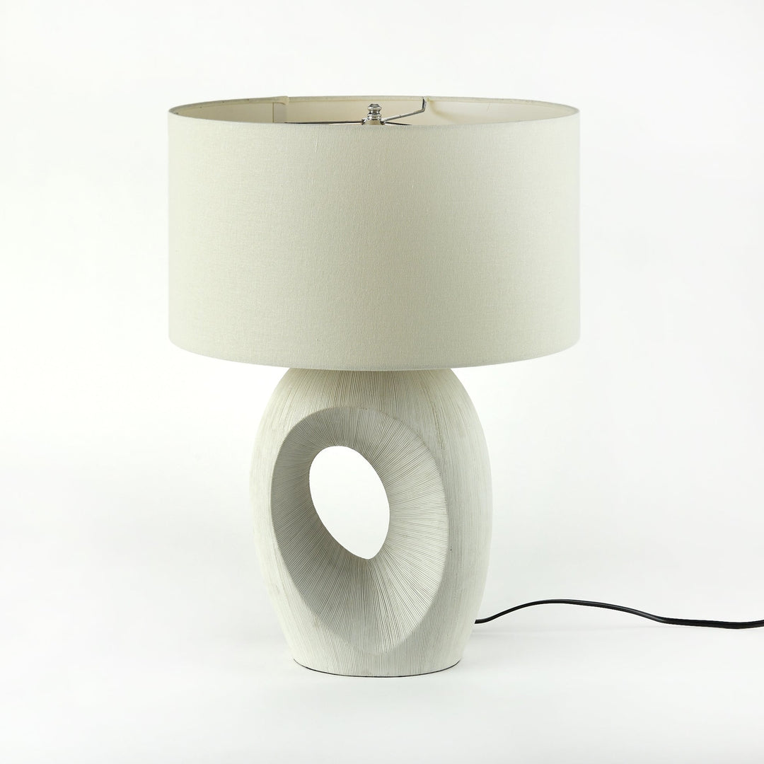 Komi Table Lamp - Textured Matte White-Four Hands-FH-229616-001-Table Lamps-9-France and Son