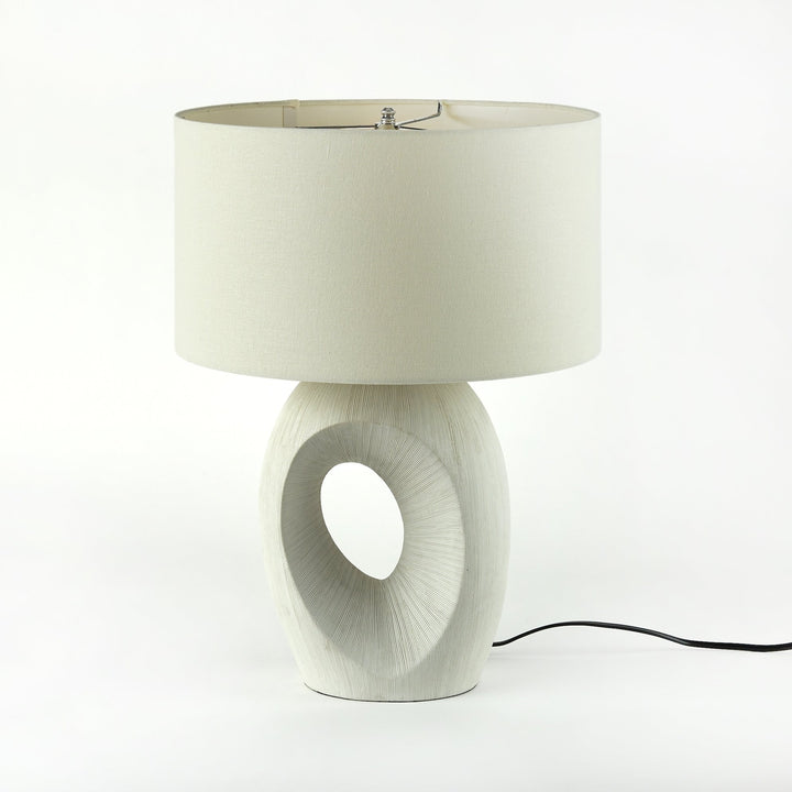 Komi Table Lamp - Textured Matte White-Four Hands-FH-229616-001-Table Lamps-9-France and Son