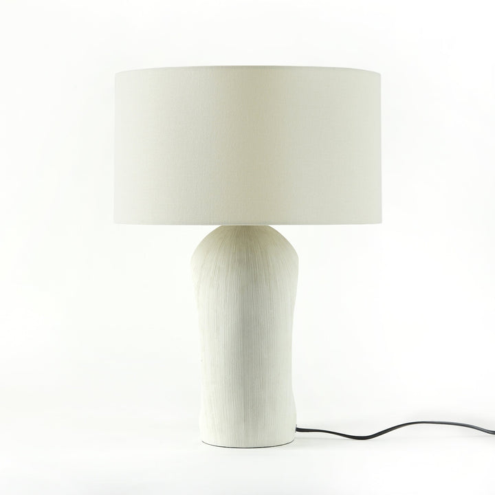 Komi Table Lamp - Textured Matte White-Four Hands-FH-229616-001-Table Lamps-8-France and Son
