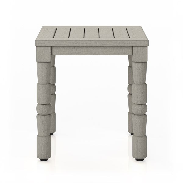 Waller Outdoor End Table-Four Hands-FH-229636-001-Outdoor Side TablesWashed Brown-6-France and Son